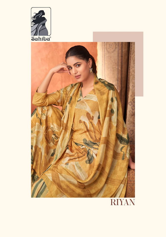 Riyan By Sahiba Staple Twill Digital Printed Dress Material Wholesale Shop In Surat